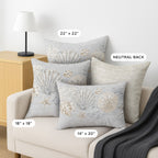 Bluewater BW2 Silver Chenille Decorative Pillow