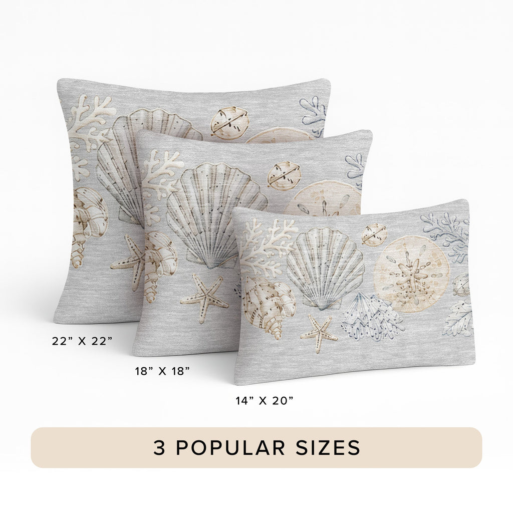 Bluewater BW2 Silver Chenille Decorative Pillow