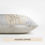 Bluewater BW2 Silver Chenille Decorative Pillow