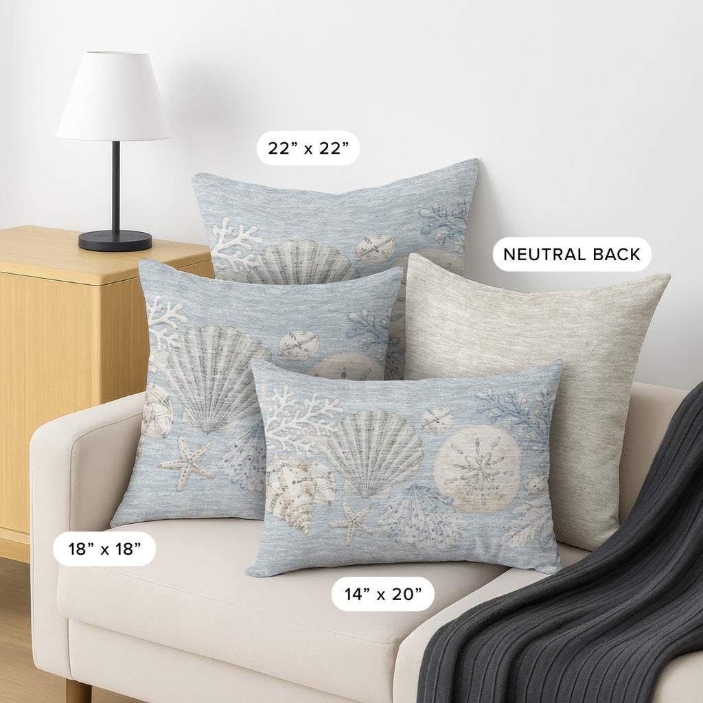 Bluewater BW2 Sky Chenille Decorative Pillow