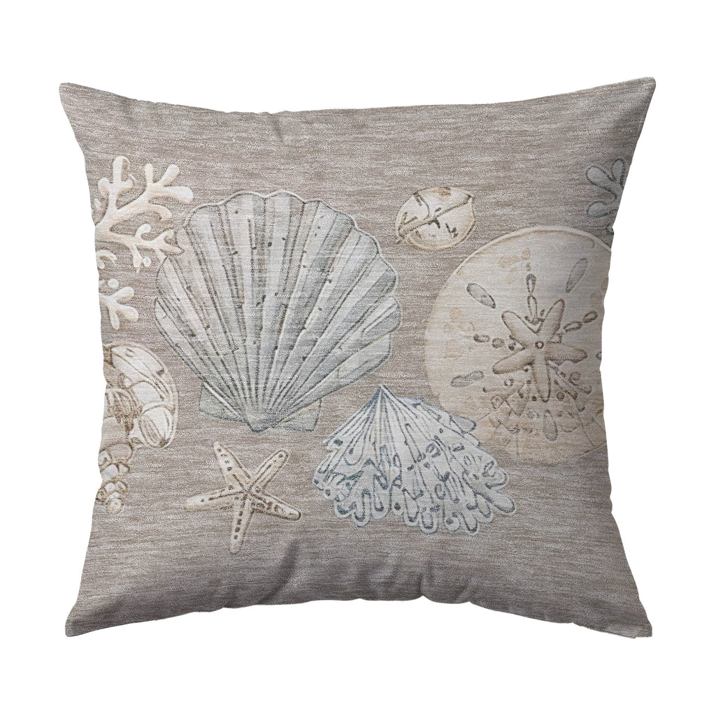 Bluewater BW2 Taupe Chenille Decorative Pillow