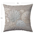 Bluewater BW2 Taupe Chenille Decorative Pillow