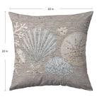 Bluewater BW2 Taupe Chenille Decorative Pillow
