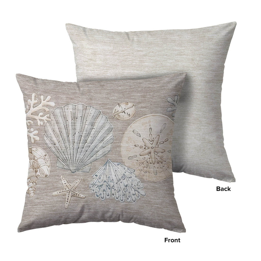 Bluewater BW2 Taupe Chenille Decorative Pillow