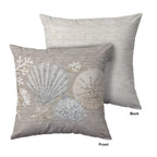 Bluewater BW2 Taupe Chenille Decorative Pillow