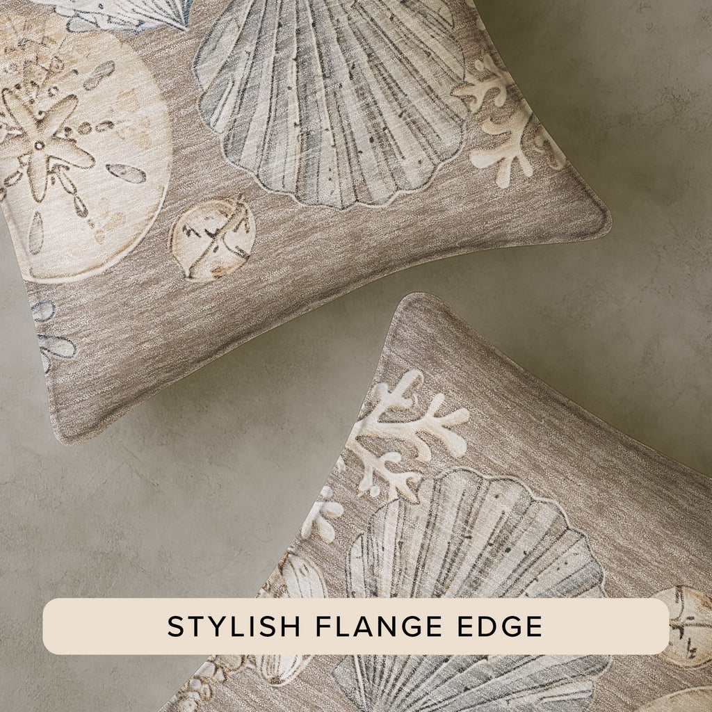 Bluewater BW2 Taupe Chenille Decorative Pillow