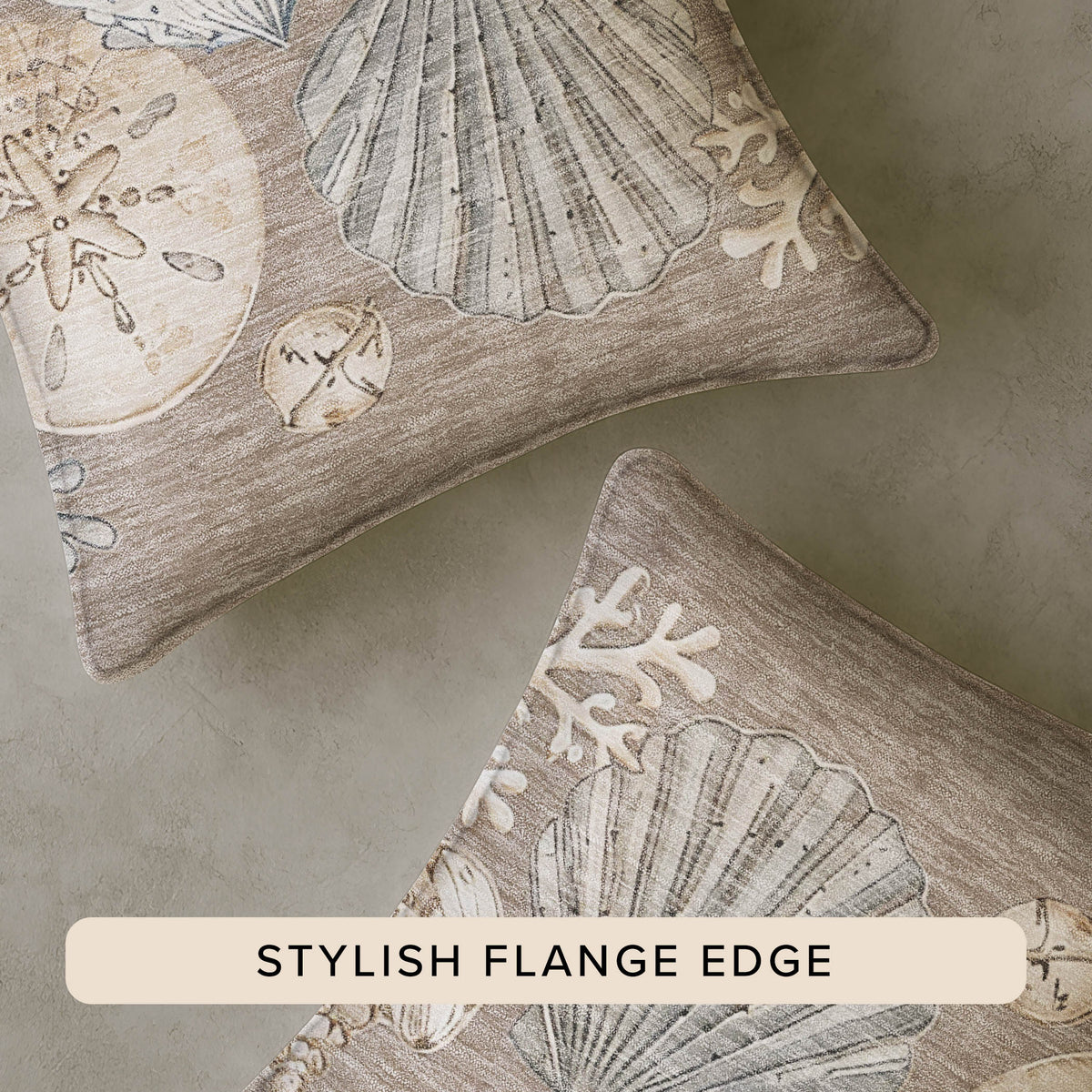Bluewater BW2 Taupe Chenille Decorative Pillow
