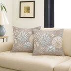 Bluewater BW2 Taupe Chenille Decorative Pillow