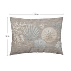 Bluewater BW2 Taupe Chenille Decorative Pillow
