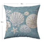 Bluewater BW2 Teal Chenille Decorative Pillow