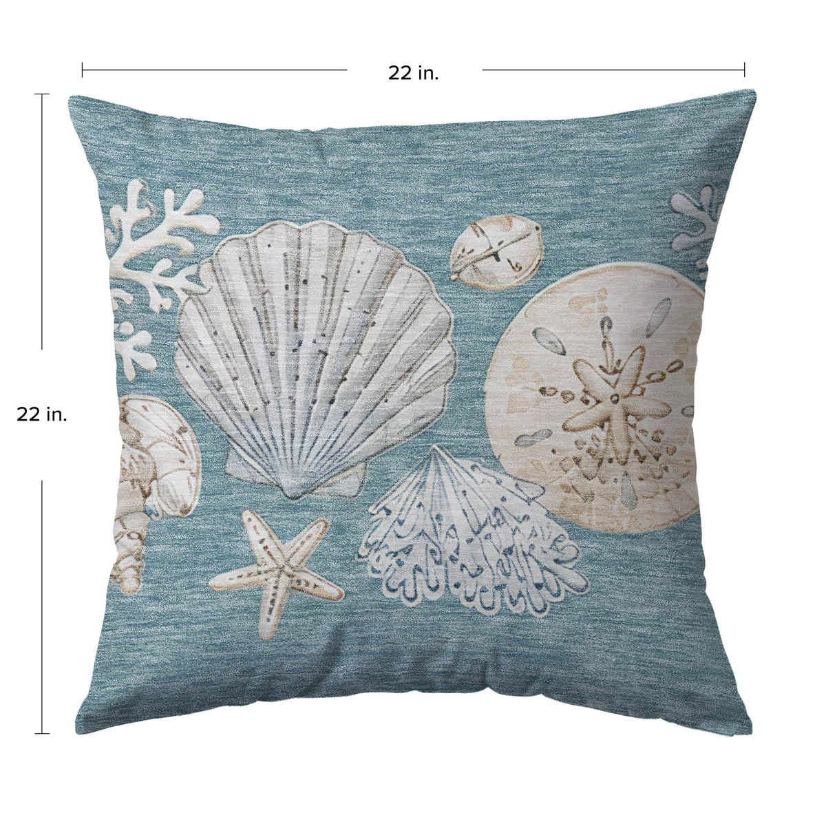 Bluewater BW2 Teal Chenille Decorative Pillow