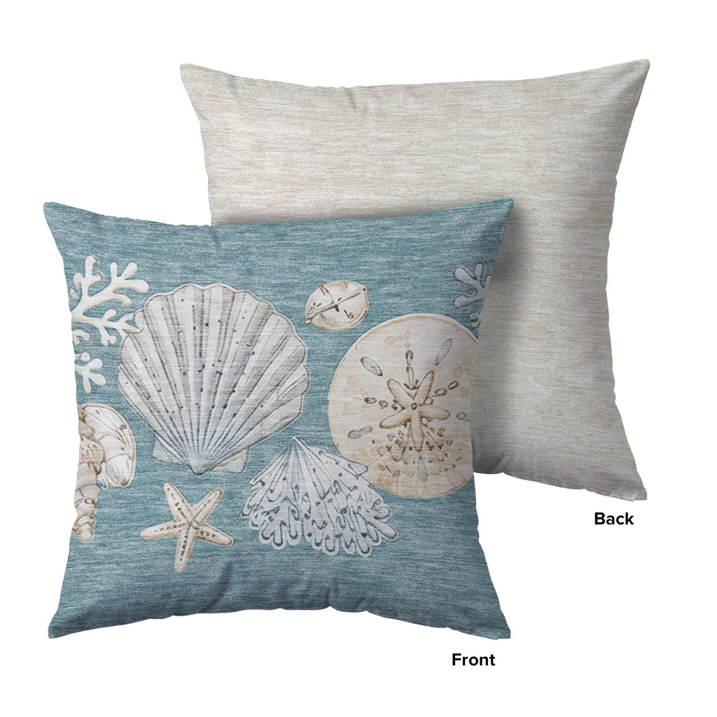 Bluewater BW2 Teal Chenille Decorative Pillow