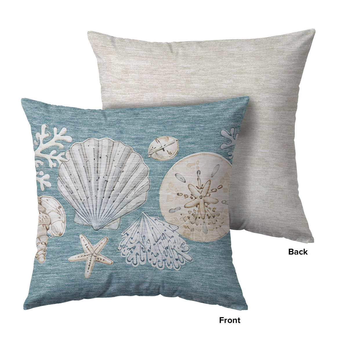 Bluewater BW2 Teal Chenille Decorative Pillow
