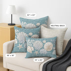 Bluewater BW2 Teal Chenille Decorative Pillow