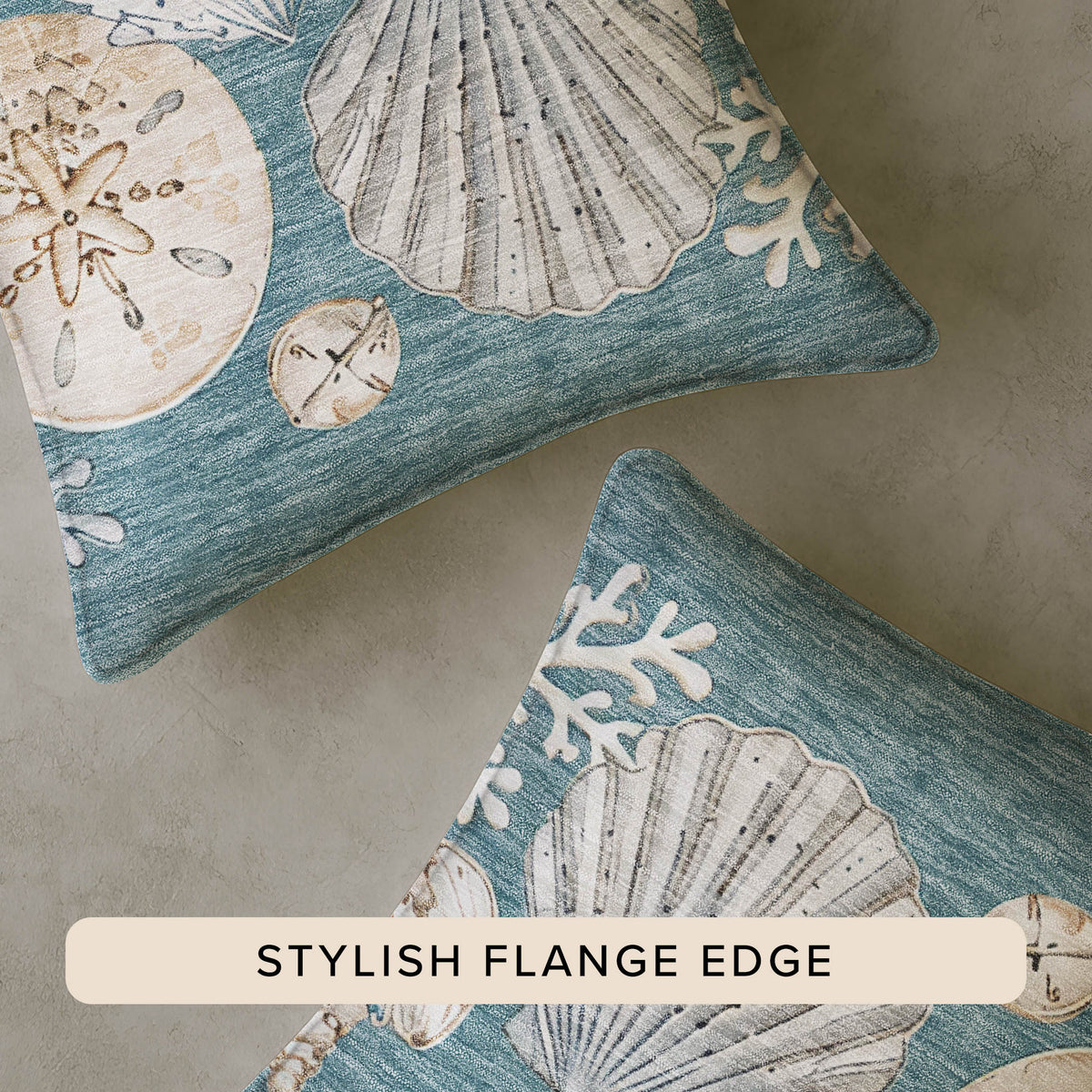 Bluewater BW2 Teal Chenille Decorative Pillow