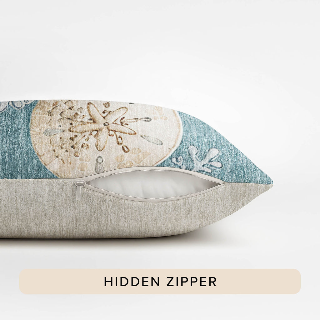 Bluewater BW2 Teal Chenille Decorative Pillow
