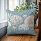 Bluewater BW2 Teal Chenille Decorative Pillow