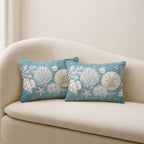 Bluewater BW2 Teal Chenille Decorative Pillow