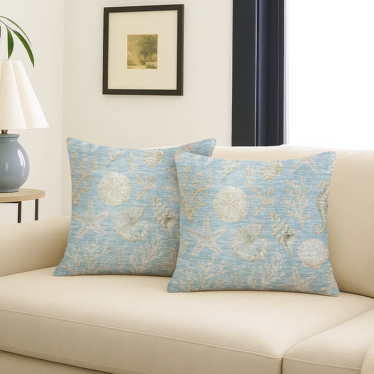 Bluewater BW3 Indigo Chenille Decorative Pillow