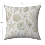 Bluewater BW3 Ivory Chenille Decorative Pillow