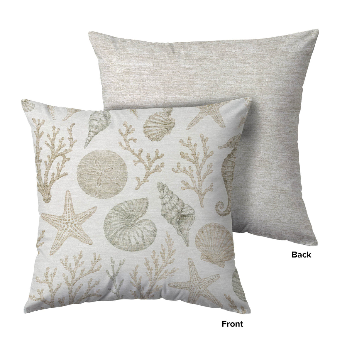 Bluewater BW3 Ivory Chenille Decorative Pillow
