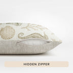 Bluewater BW3 Ivory Chenille Decorative Pillow