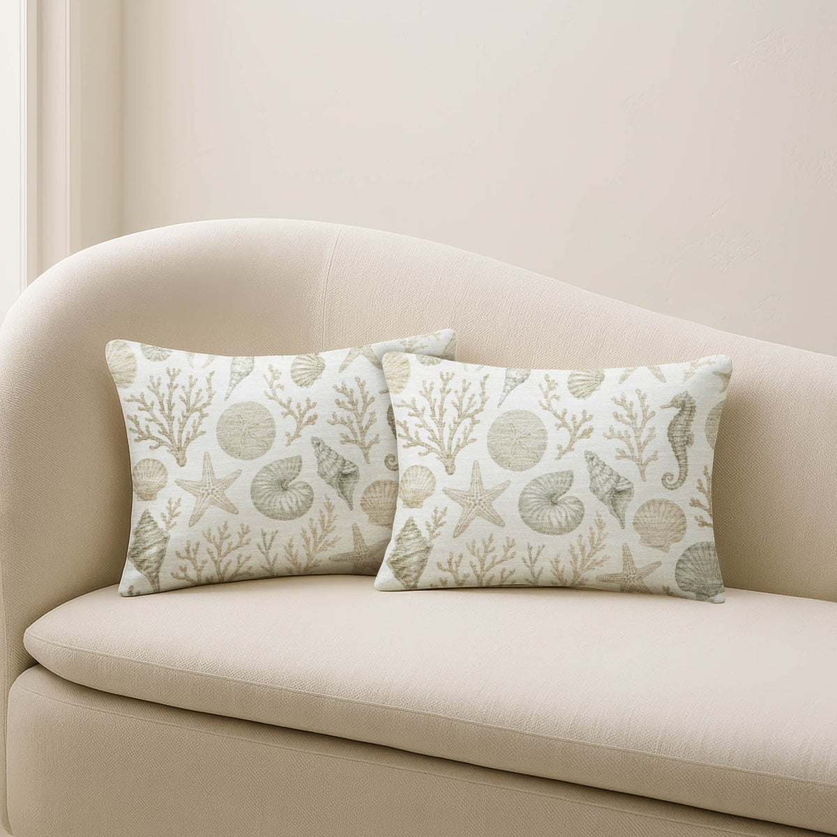 Bluewater BW3 Ivory Chenille Decorative Pillow