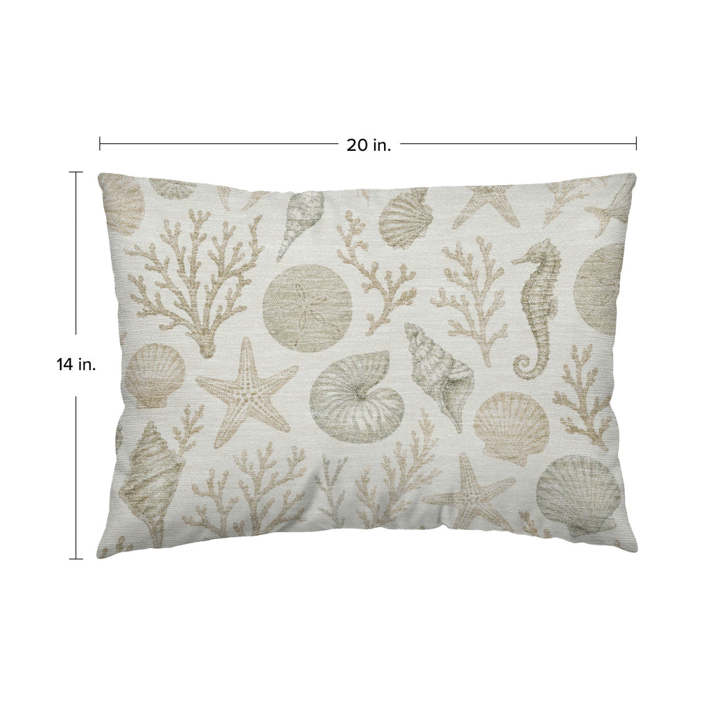 Bluewater BW3 Ivory Chenille Decorative Pillow