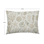 Bluewater BW3 Ivory Chenille Decorative Pillow