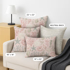 Bluewater BW3 Pink Chenille Decorative Pillow