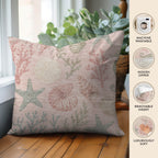 Bluewater BW3 Pink Chenille Decorative Pillow