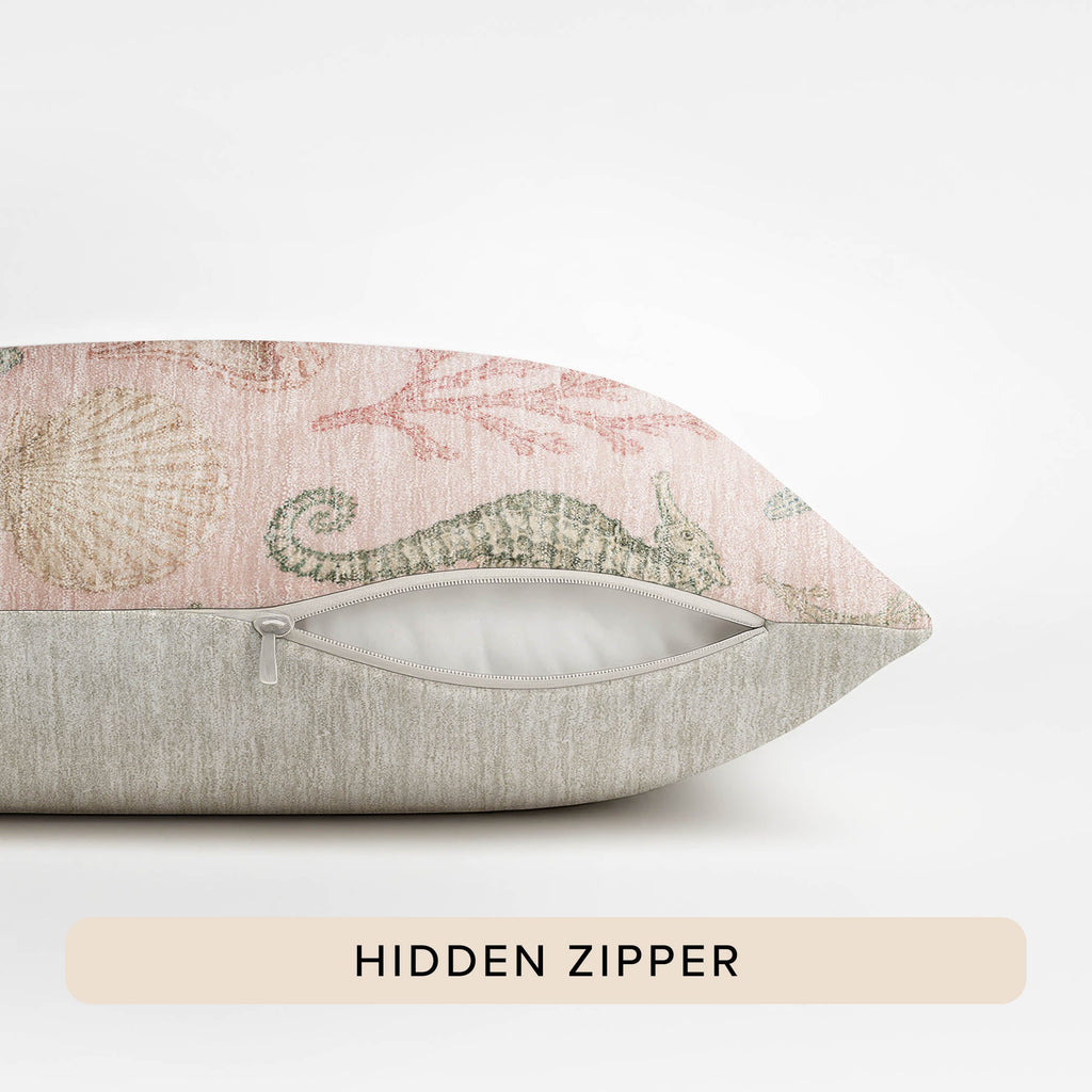 Bluewater BW3 Pink Chenille Decorative Pillow