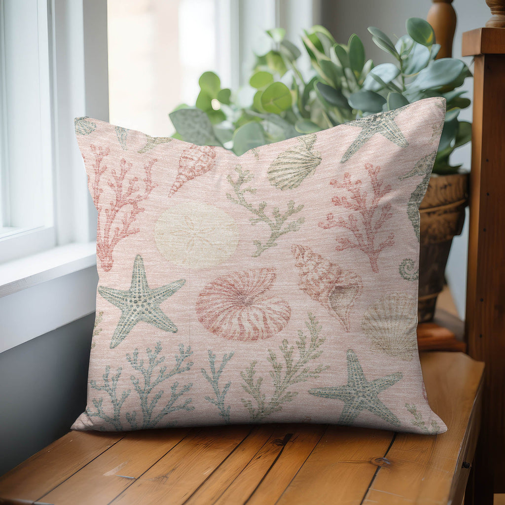 Bluewater BW3 Pink Chenille Decorative Pillow