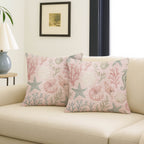 Bluewater BW3 Pink Chenille Decorative Pillow