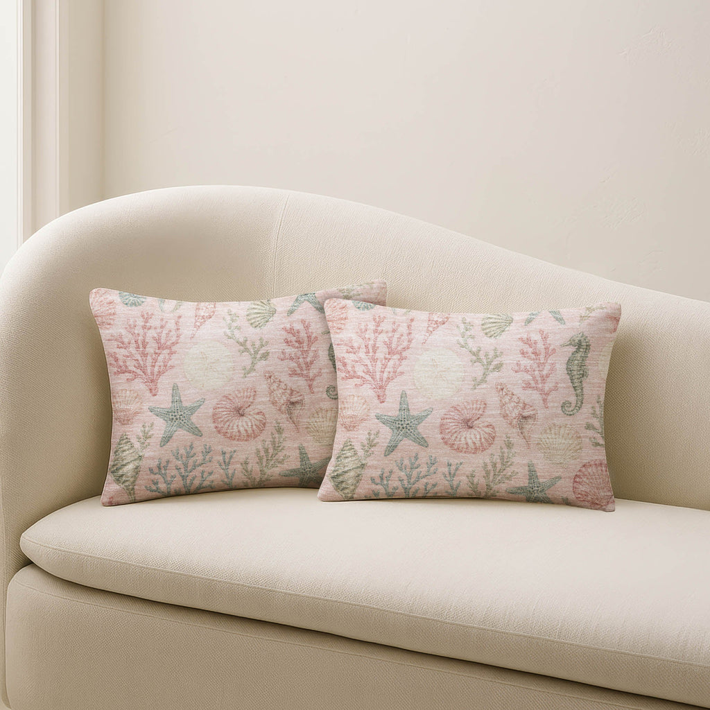 Bluewater BW3 Pink Chenille Decorative Pillow