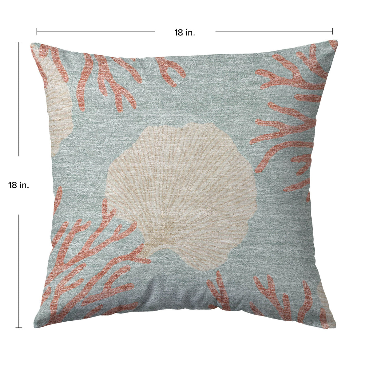 Bluewater BW4 Aqua Chenille Decorative Pillow
