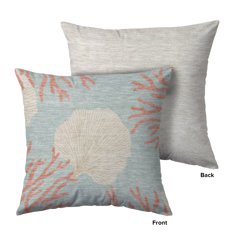 Bluewater BW4 Aqua Chenille Decorative Pillow