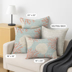 Bluewater BW4 Aqua Chenille Decorative Pillow