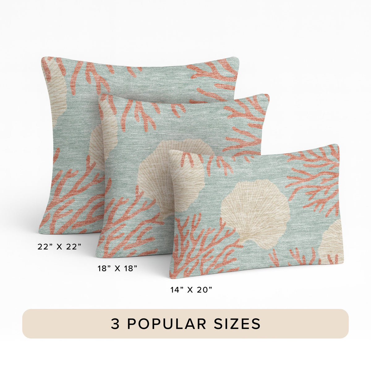 Bluewater BW4 Aqua Chenille Decorative Pillow