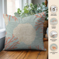 Bluewater BW4 Aqua Chenille Decorative Pillow