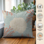 Bluewater BW4 Aqua Chenille Decorative Pillow