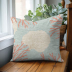 Bluewater BW4 Aqua Chenille Decorative Pillow