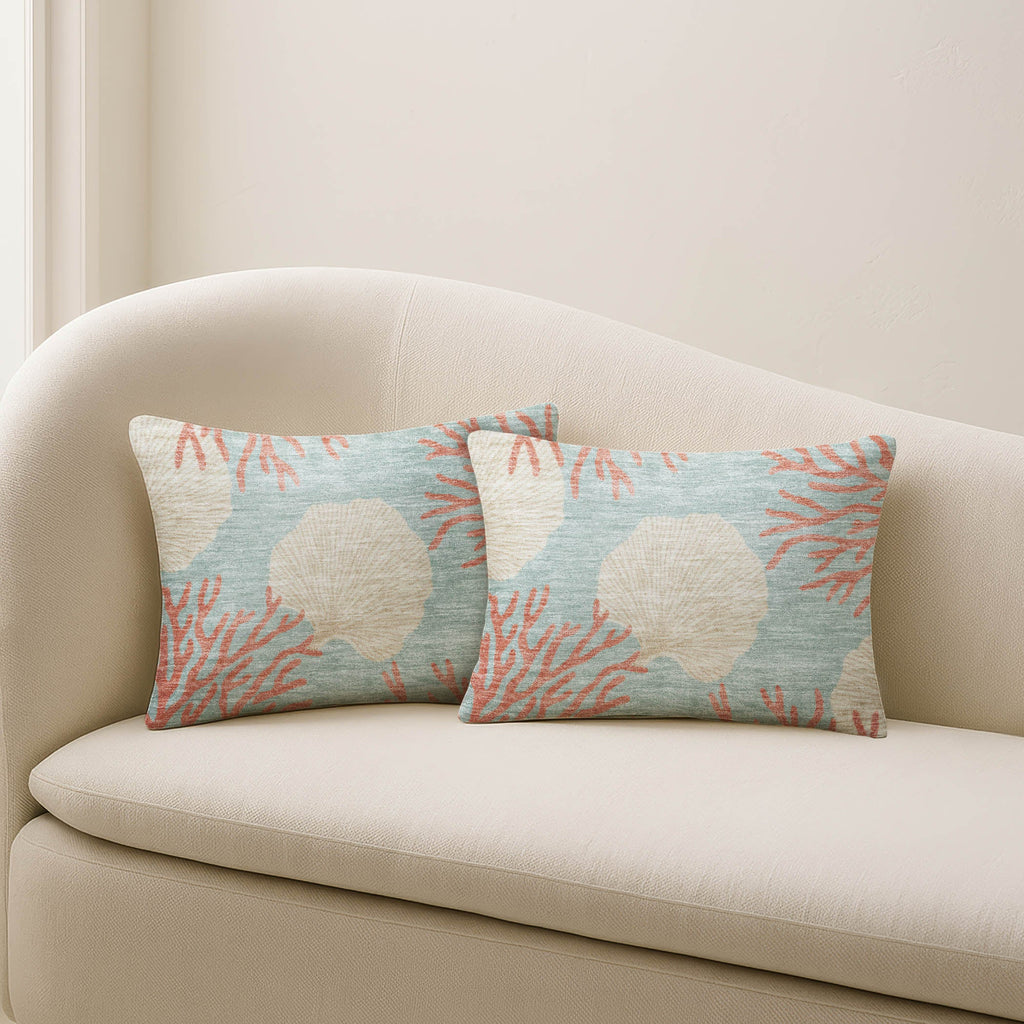 Bluewater BW4 Aqua Chenille Decorative Pillow