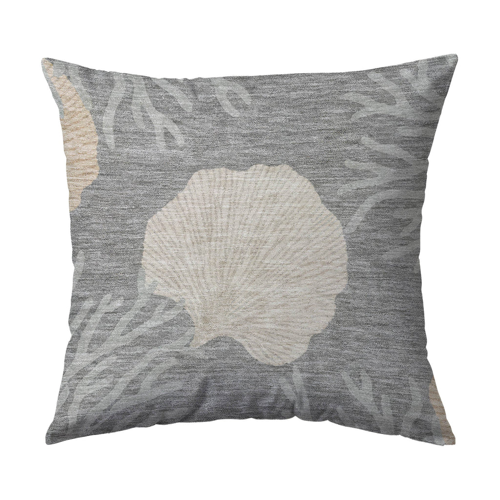 Bluewater BW4 Gray Chenille Decorative Pillow