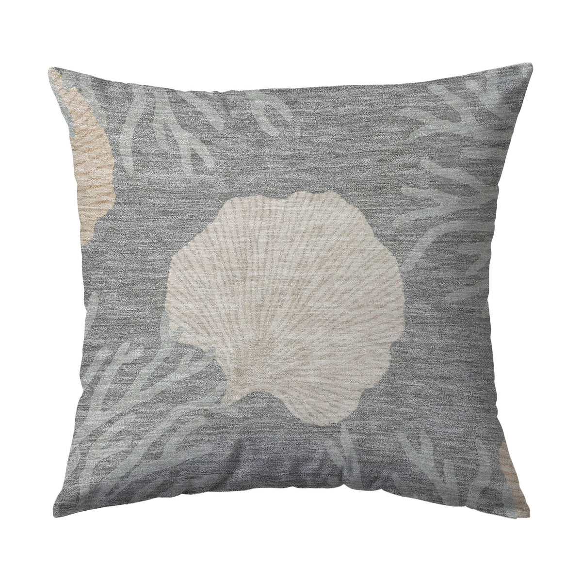 Bluewater BW4 Gray Chenille Decorative Pillow
