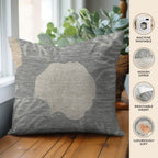 Bluewater BW4 Gray Chenille Decorative Pillow