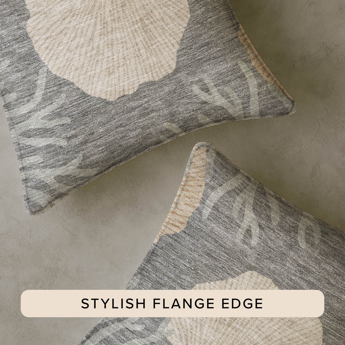 Bluewater BW4 Gray Chenille Decorative Pillow