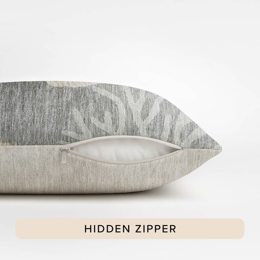 Bluewater BW4 Gray Chenille Decorative Pillow