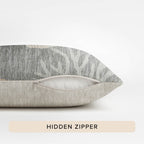 Bluewater BW4 Gray Chenille Decorative Pillow