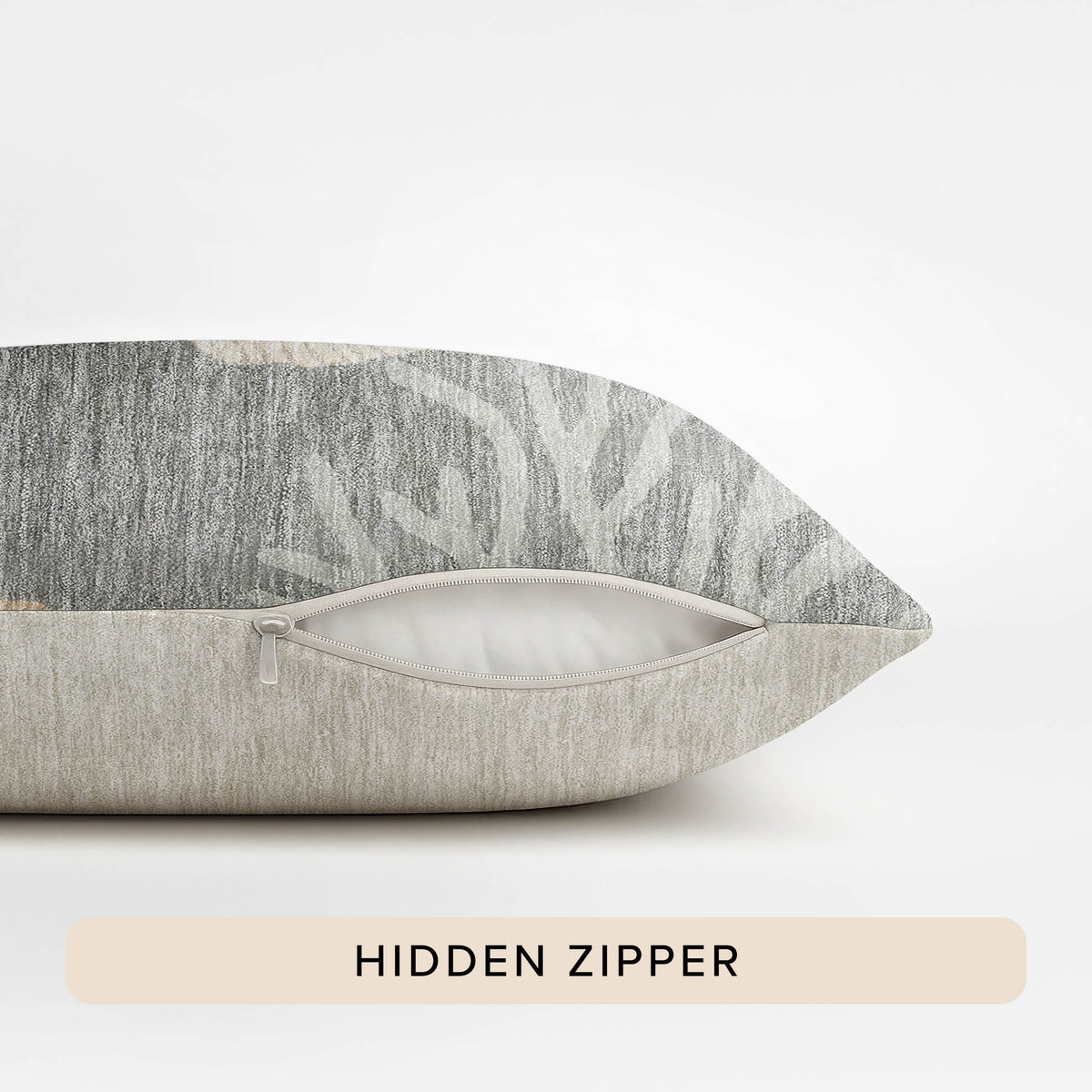 Bluewater BW4 Gray Chenille Decorative Pillow